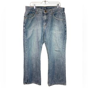 Vintage Anchor Blue Straight Boot  Baggy 90Grunge Skater 36x30 Medium Wash